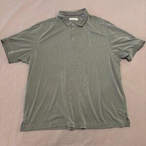 Tommy Bahama Polo Shirt 3XL XXXL Gray Short Sleeves Casual Geometric Big